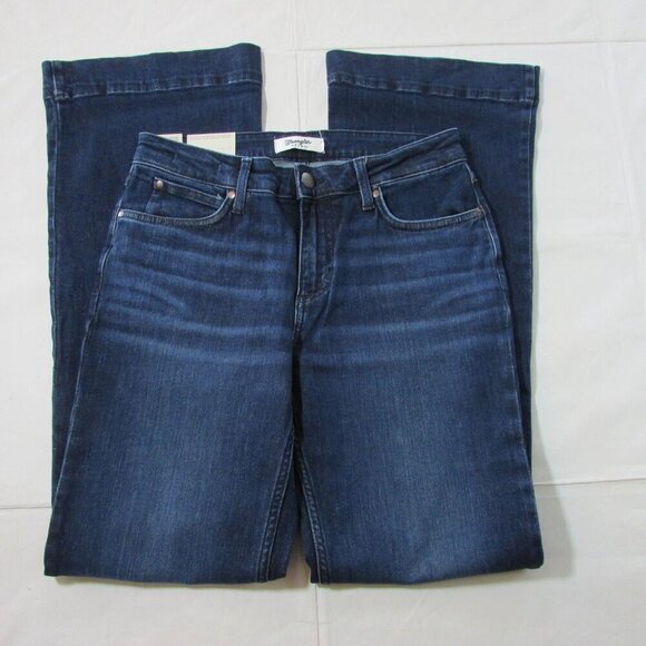 Wrangler Retro Women's Mae Mid Rise Wide Leg Trouser Cassie Jeans 112352976 - Picture 5 of 6